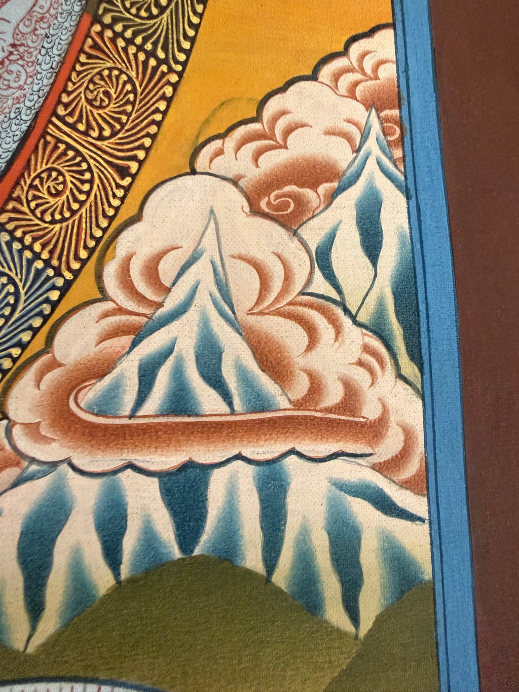 Unframed Buddha Mandala Thangka Painting | Five Dhyani Buddhas | 77 × 56 cm