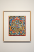 Bhavachakra Wheel of Life Thangka Close Framed Shot