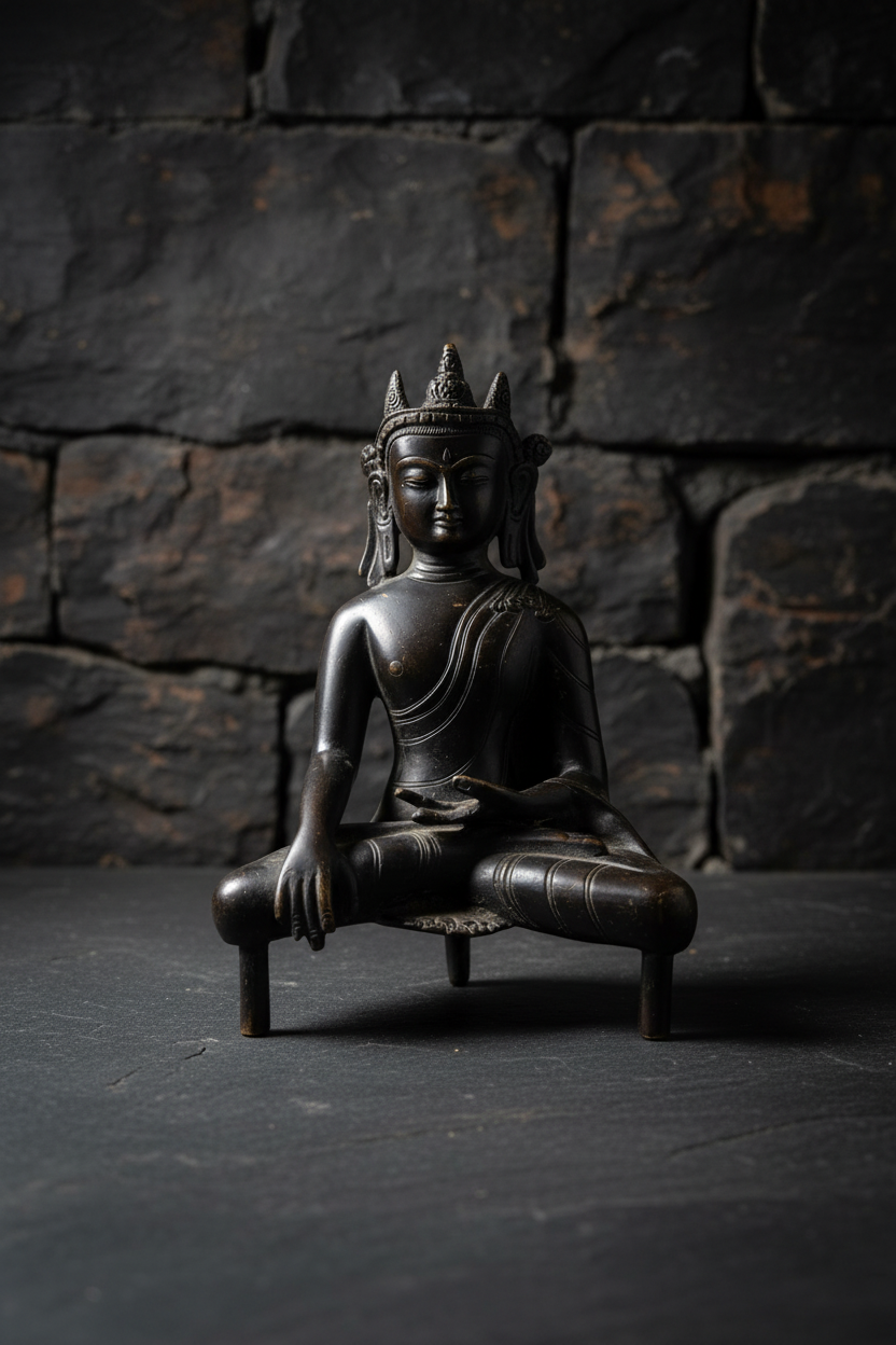 Bronze Buddha – Dark Slate