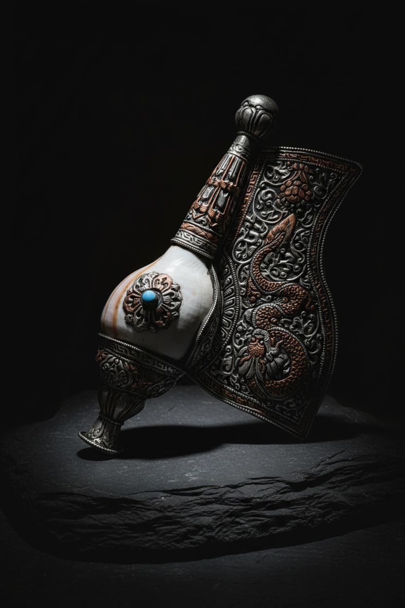 Conch Shell Trumpet – Dark Slate Catalog