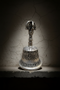 6" Vintage Brass Tibetan Bell & Dorje Set – Meditation & Ritual Instrument