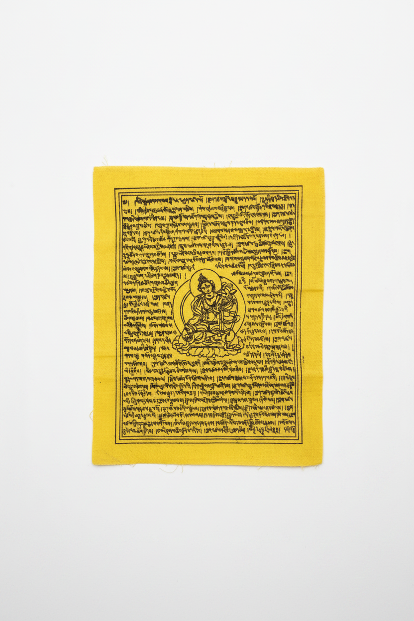 Yellow Prayer Flag - Green Tara